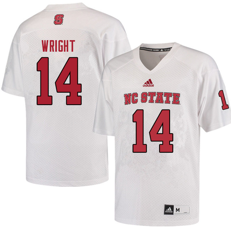 Men #14 Dexter Wright NC State Wolfpack College Football Jerseys Sale-Red